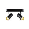 Applique et plafonnier NOBLO® double rond 2000-3000 K 15W PHASE 36° noir - SLV - 1008707
