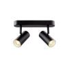 Applique et plafonnier NOBLO® double rond 2000-3000 K 15W PHASE 36° noir - SLV - 1008707
