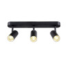 Applique et plafonnier NOBLO® triple rond 2000-3000 K 22W PHASE 36° noir - SLV - 1008708