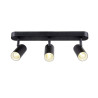 Applique et plafonnier NOBLO® triple rond 2000-3000 K 22W PHASE 36° noir - SLV - 1008708