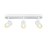 Applique et plafonnier NOBLO® triple rond 3000 K 19W PHASE 32° blanc - SLV - 1008711