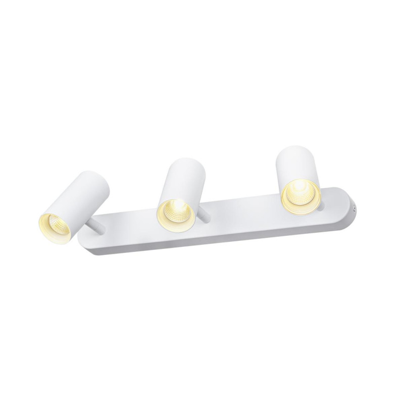Applique et plafonnier NOBLO® triple rond 3000 K 19W PHASE 32° blanc - SLV - 1008711