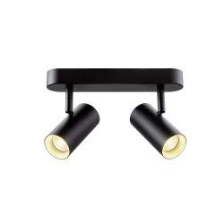 Applique et plafonnier NOBLO® double rond 3000 K 12W PHASE 32° noir - SLV - 1008713