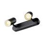 Applique et plafonnier NOBLO® double rond 3000 K 12W PHASE 32° noir - SLV - 1008713