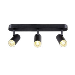 Applique et plafonnier NOBLO® triple rond 3000 K 19W PHASE 32° noir - SLV - 1008714