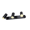 Applique et plafonnier NOBLO® triple rond 3000 K 19W PHASE 32° noir - SLV - 1008714