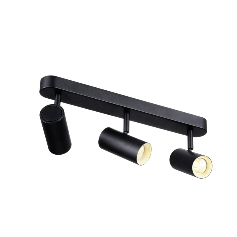 Applique et plafonnier NOBLO® triple rond 3000 K 19W PHASE 32° noir - SLV - 1008714