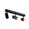 Applique et plafonnier NOBLO® triple rond 3000 K 19W PHASE 32° noir - SLV - 1008714
