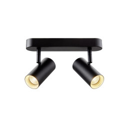 Applique et plafonnier NOBLO® double rond 2700 K 12W PHASE 32° noir - SLV - 1008719