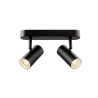 Applique et plafonnier NOBLO® double rond 2700 K 12W PHASE 32° noir - SLV - 1008719