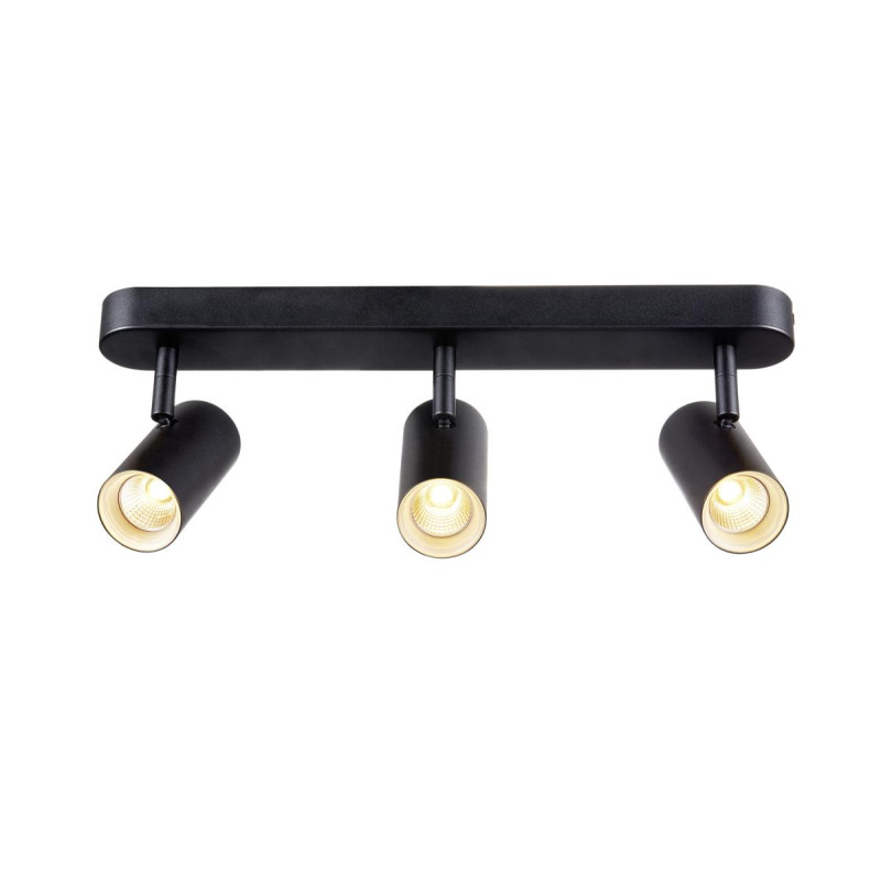 Applique et plafonnier NOBLO® triple rond 2700 K 19W PHASE 32° noir - SLV - 1008720
