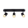 Applique et plafonnier NOBLO® triple rond 2700 K 19W PHASE 32° noir - SLV - 1008720