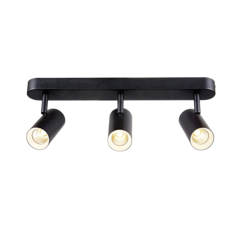 Applique et plafonnier NOBLO® triple rond 2700 K 19W PHASE 32° noir - SLV - 1008720
