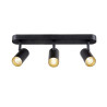 Applique et plafonnier NOBLO® triple rond 2700 K 19W PHASE 32° noir - SLV - 1008720