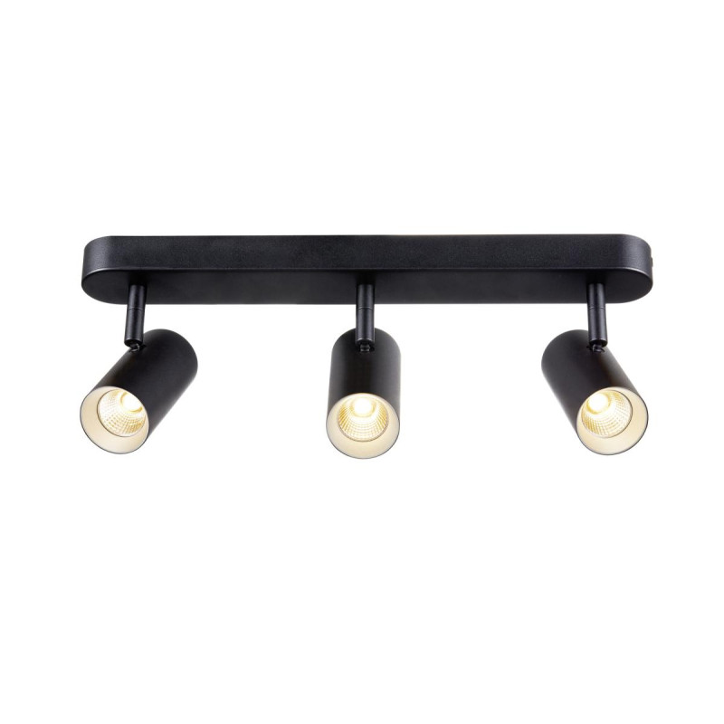 Applique et plafonnier NOBLO® triple rond 2700 K 19W PHASE 32° noir - SLV - 1008720