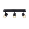 Applique et plafonnier NOBLO® triple rond 2700 K 19W PHASE 32° noir - SLV - 1008720