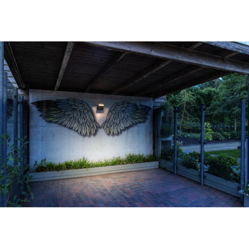 Applique murale ORDI II extérieur carré 2200/3000&nbsp;K IP65 noir bord de mer - SLV - 1008721