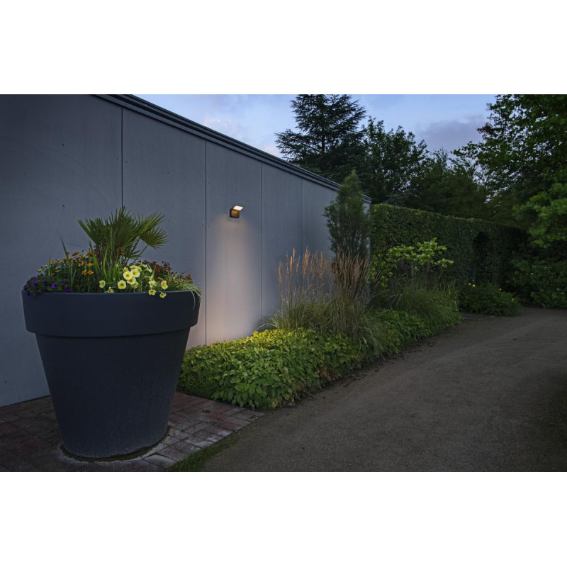 Extérieur ORDI II applique carré SENSOR IP54 2200/3000K noir bord de mer - SLV - 1008723