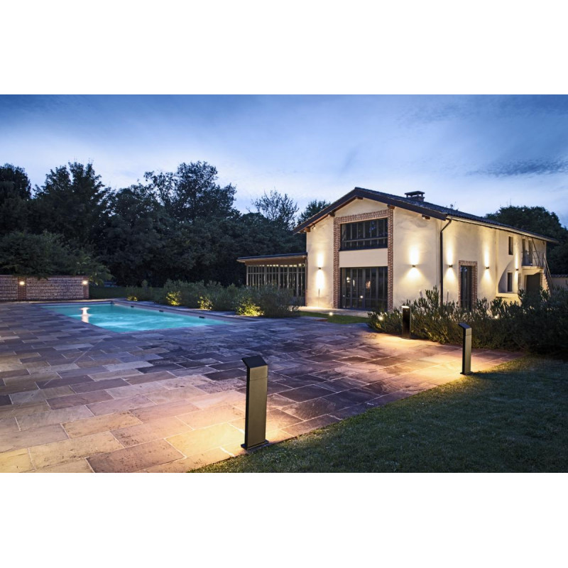 Borne ORDI II 70 carré 2200/3000&nbsp;K IP65 noir bord de mer - SLV - 1008726
