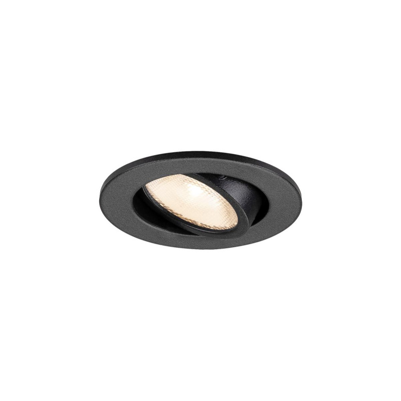 Spot encastré NEW TRIA® 45 intérieur simple rond LED 2700K 24° 4W noir - SLV - 1009003