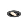 Spot encastré NEW TRIA® 45 intérieur simple rond LED 2700K 24° 4W noir - SLV - 1009003