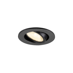 Spot encastré NEW TRIA® 45 intérieur simple rond LED 3000K 24° 4W noir - SLV - 1009005