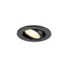 Spot encastré NEW TRIA® 45 intérieur simple rond LED 3000K 24° 4W noir - SLV - 1009005