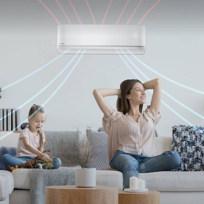 Climatiseur mural réversible unité intérieure blanc 2,6 kW WiFi intégré - HDMB HARMONIA - AIRWELL