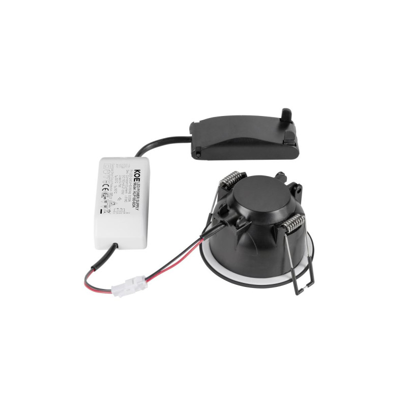 Encastré de plafond NEW TRIA® 68 PHASE AIRTIGHT rond 2700 K 75 W noir - SLV - 1009021