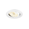 Encastré de plafond NEW TRIA® 68 PHASE AIRTIGHT rond 3000 K 75 W blanc - SLV - 1009022