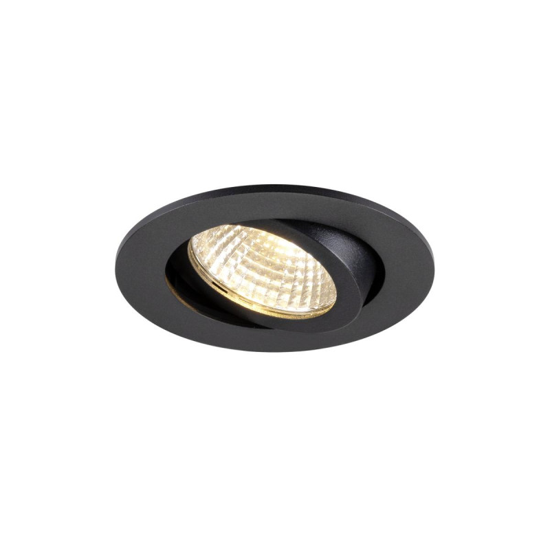 Encastré de plafond NEW TRIA® 68 PHASE AIRTIGHT rond 3000 K 75 W noir - SLV - 1009023
