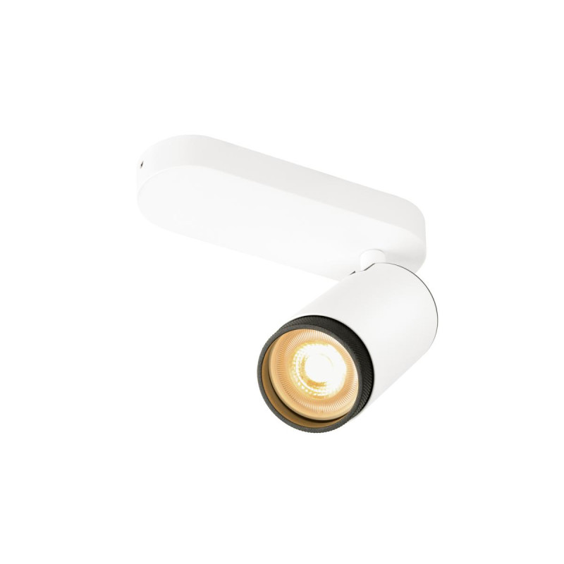 Plafonnier GRIP! L cylindrique 6W QPAR51 blanc/noir - SLV - 1009092