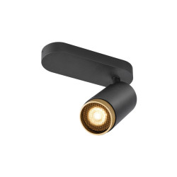 Plafonnier GRIP! L cylindrique 6W QPAR51 noir/or - SLV - 1009093
