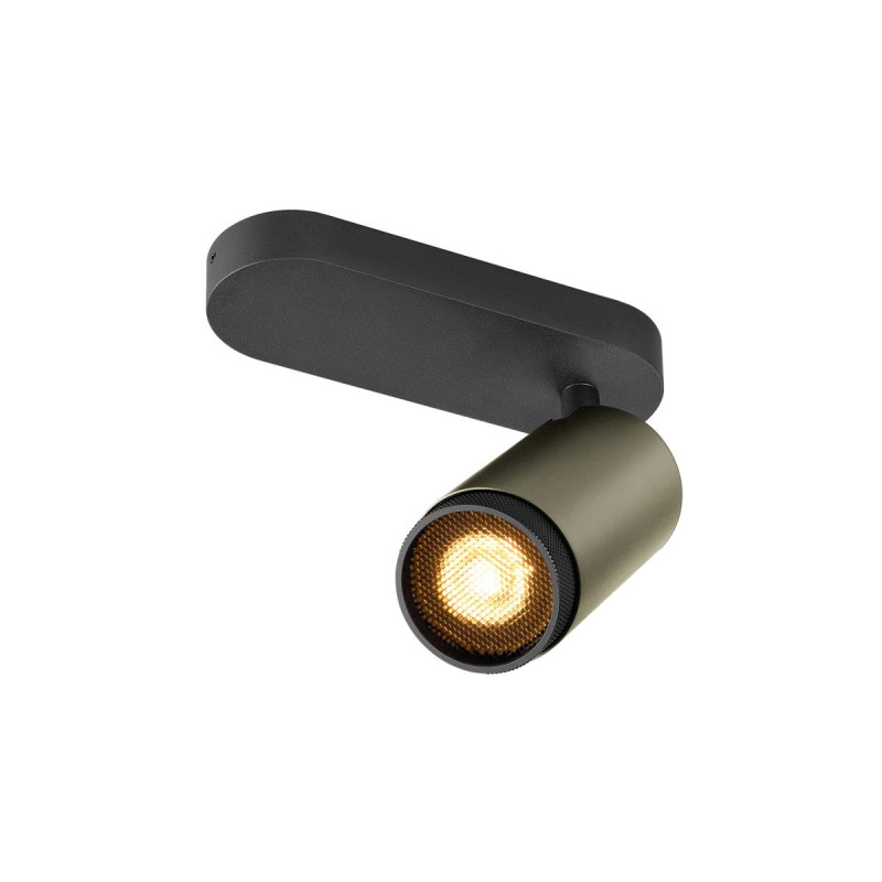 Plafonnier GRIP! L cylindrique 6W QPAR51 bronze/noir - SLV - 1009094