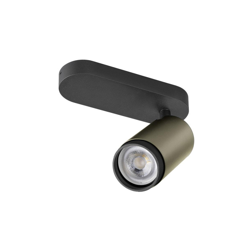 Plafonnier GRIP! L cylindrique 6W QPAR51 bronze/noir - SLV - 1009094