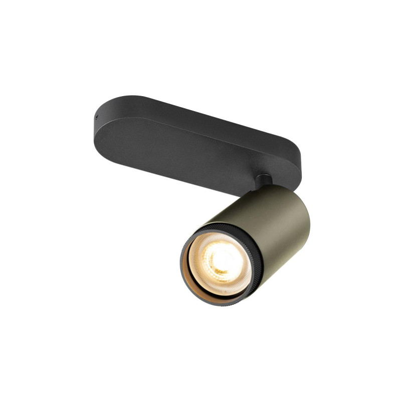 Plafonnier GRIP! L cylindrique 6W QPAR51 bronze/noir - SLV - 1009094