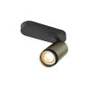 Plafonnier GRIP! L cylindrique 6W QPAR51 bronze/noir - SLV - 1009094