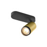 Plafonnier GRIP! L cylindrique 6W QPAR51 or/noir - SLV - 1009095