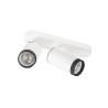 Plafonnier GRIP! L cylindrique double 6W QPAR51 blanc/noir - SLV - 1009096