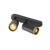 Plafonnier GRIP! L cylindrique double 6W QPAR51 noir/or - SLV - 1009097