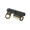Plafonnier GRIP! L cylindrique double 6W QPAR51 bronze/noir - SLV - 1009098