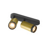 Plafonnier GRIP! L cylindrique double 6W QPAR51 or/noir - SLV - 1009099