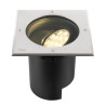 Encastré sol DASAR® L asymétrique 3000K 70°/40° IP65/IP67 carré inox/noir - SLV - 1009169
