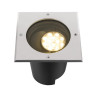 Encastré sol DASAR® L asymétrique 3000K 70°/40° IP65/IP67 carré inox/noir - SLV - 1009169