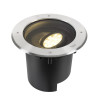 Encastré sol DASAR® XL asymétrique 3000K 70°/40° IP65/IP67 rond inox/noir - SLV - 1009170