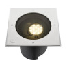 Encastré sol DASAR® XL asymétrique 3000K 70°/40° IP65/IP67 carré inox/noir - SLV - 1009171