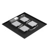 PAVANNO, 600 45 830/840/850 WB BK UGR19 DALI - SLV - 1010715