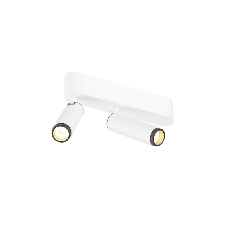 Plafonnier GRIP! S double intérieur PHASE 3000 K 21 W PHASE blanc / noir - SLV - 1009045