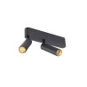 Plafonnier GRIP! S double intérieur PHASE 2700 K 21 W 29° noir / or - SLV - 1009046