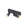 Plafonnier GRIP! S double intérieur PHASE 2700 K 21 W 29° noir / or - SLV - 1009046